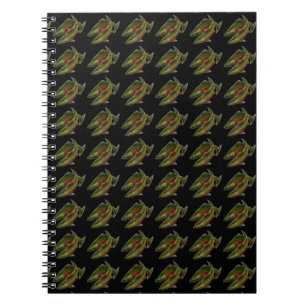 Fishing Journal Custom Salmon Fish Art Notebook