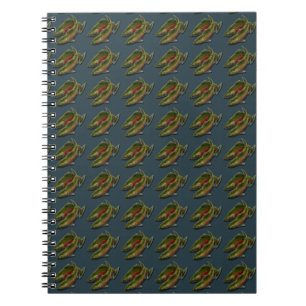Fishing Journal Custom Salmon Fish Art Notebook