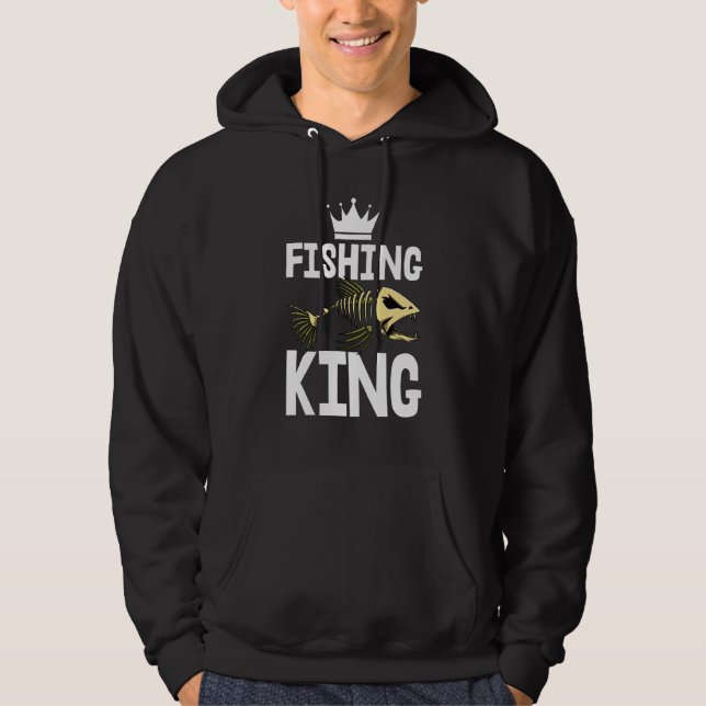 Fishing King Tee Skeleton Fish Bone Tees Sharp Tee (Front)