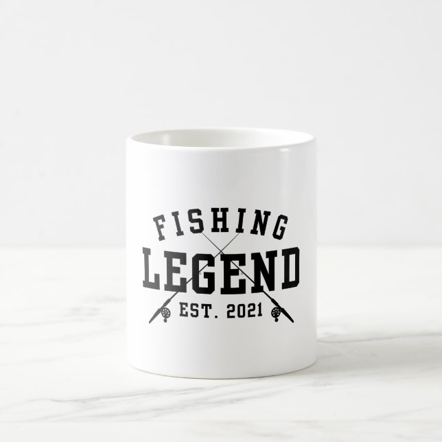 Fishing Legend Established 2021 Coffee Mug (Center)