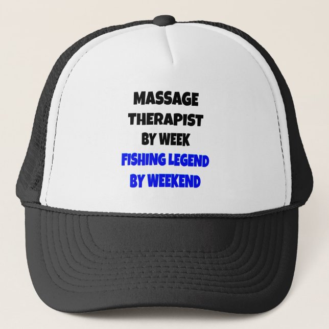 Fishing Legend Massage Therapist Trucker Hat (Front)