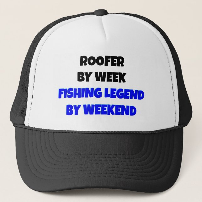 Fishing Legend Roofer Trucker Hat (Front)