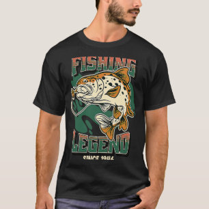 Fishing Legend Trout Bass Fisherman Since 1946 The T-Shirt