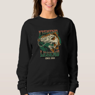 Fishing Legend Trout Bass Fisherman Since 2003 The Sweatshirt