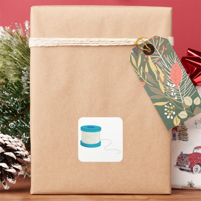 Fishing Line Square Sticker (Creator Uploaded)