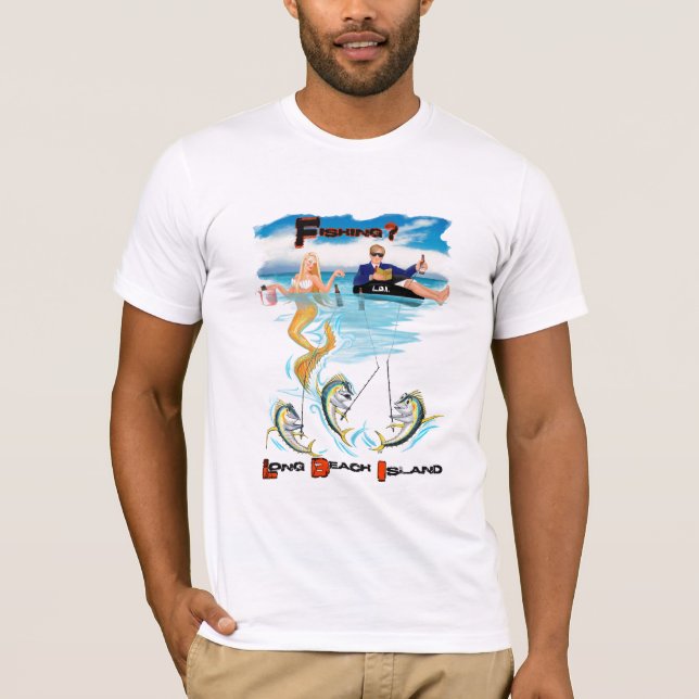 FISHING LONG BEACH ISLAND T-Shirt (Front)