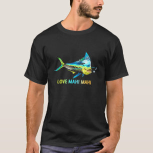 Fishing Love Mahi Mahi Fishherringbone Mahi Mahi T-Shirt