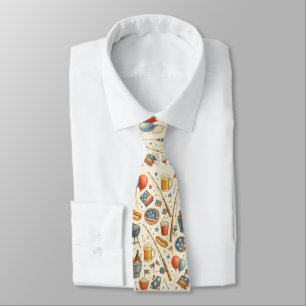 Fishing Lover American themed Tie