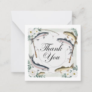 Fishing Lover Greeting thank you card