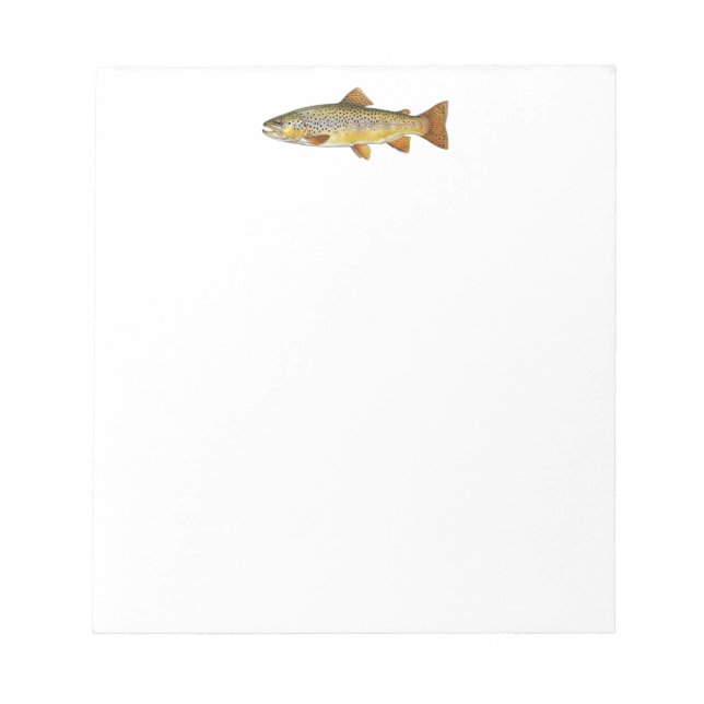 Fishing Lover  – Trout Fishing Design Notepad (Front)