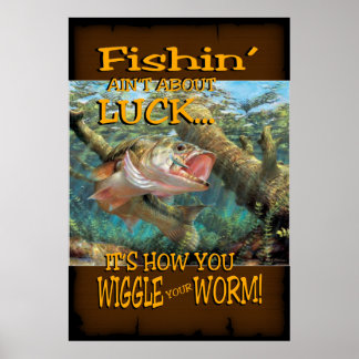 Fishing Luck Poster
