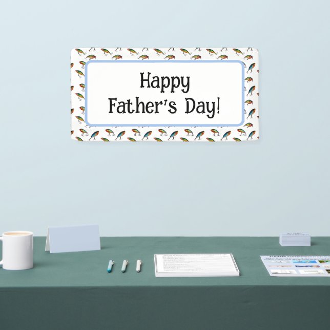 Fishing Lure Pattern Banner (Tradeshow)