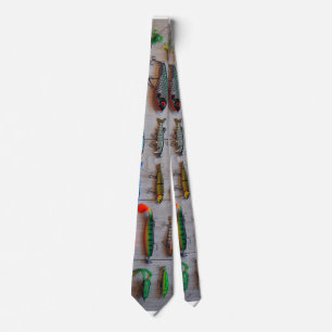 Fishing Lures Gone Fishing Gifts for Fishermen Tie