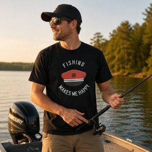 Fishing Makes Me Happy T-Shirt