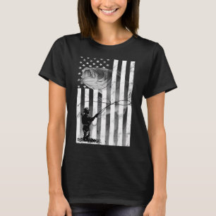 Fishing Man Funny Flag T-Shirt