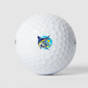 fishing marlin golf balls