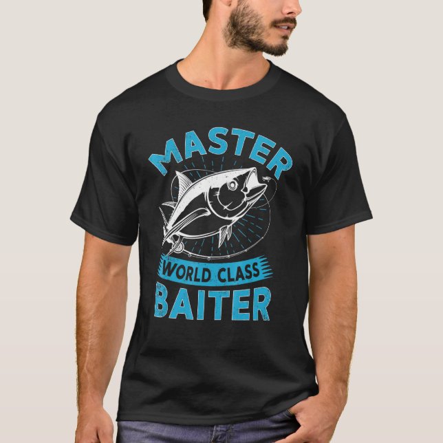 Fishing Master World Class Baiter Fisherman T-Shirt (Front)