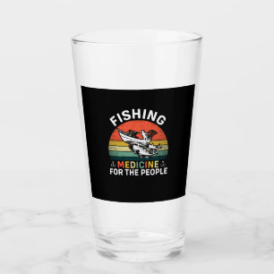 Fishing Medicine For The People Glass