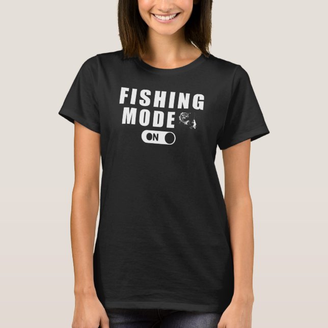 Fishing Mode Tee Hoodie Long Sleeve Sweater (Front)