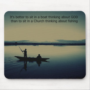 FISHING MOUSE PAD