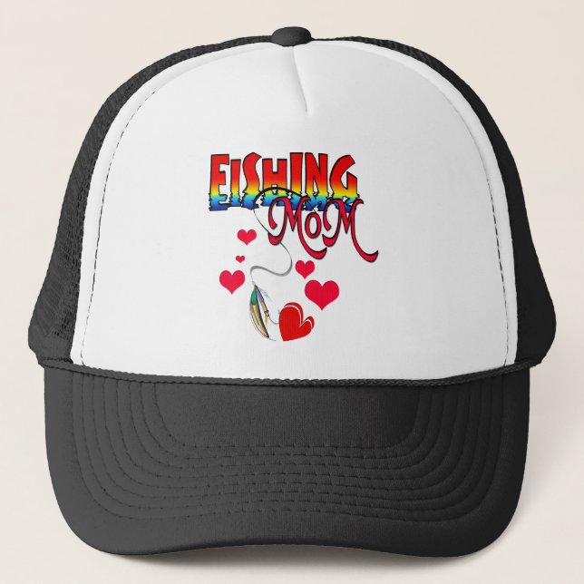 Fishing Mum Apparel Trucker Hat (Front)