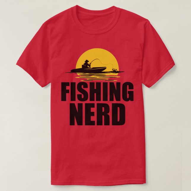 Fishing Nerd  Angel Nerd  T-Shirt (Design Front)