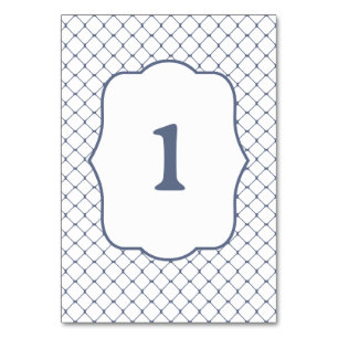 Fishing Net Table Number Steel Blue