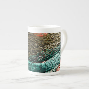 Fishing nets bone china mug