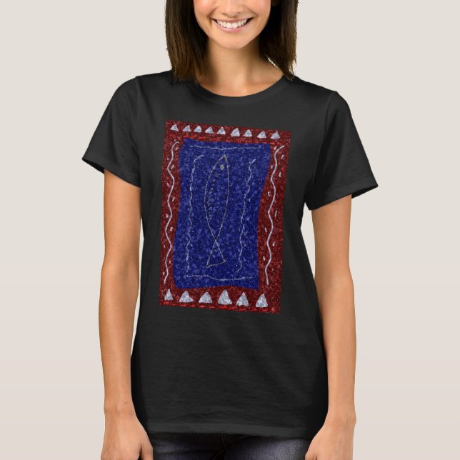 Fishing Nets on a Working Harbour Boat T-Shirt (Front)