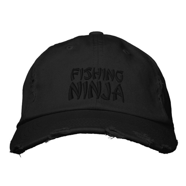 FISHING, NINJA EMBROIDERED HAT (Front)