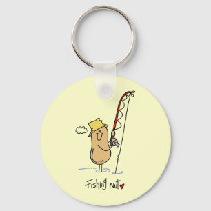 Fishing Nut T-shirts and Gifts Key Ring