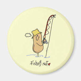 Fishing Nut T-shirts and Gifts Magnet