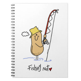 Fishing Nut T-shirts and Gifts Notebook