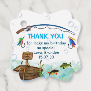 Fishing o-fish-ally little fisherman birthday favo favour tags