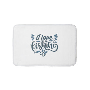 Fishing on fishing boat as fisherman bath mat