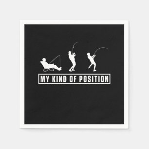 Fishing Outdoor Camping Fish Fisher Fisherman Gift Napkin