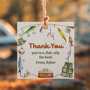 Fishing Party Favor Tags