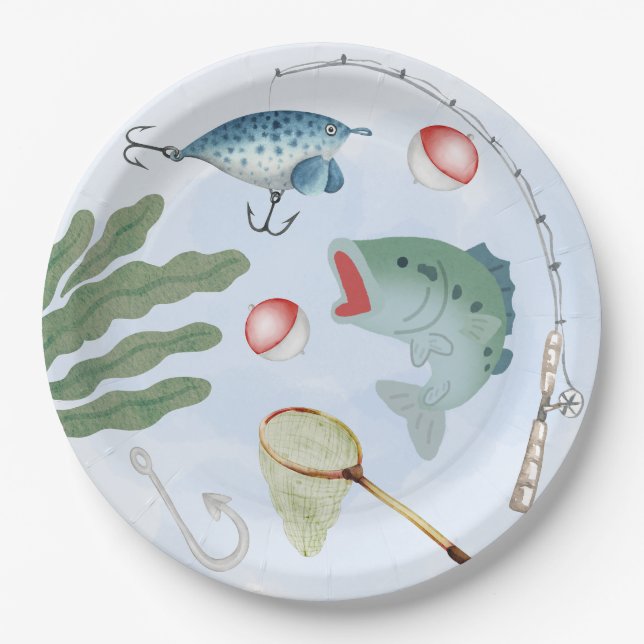 Fishing Party Plate  (Front)