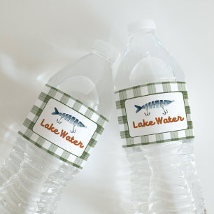 Fishing Party Water Bottle Labels