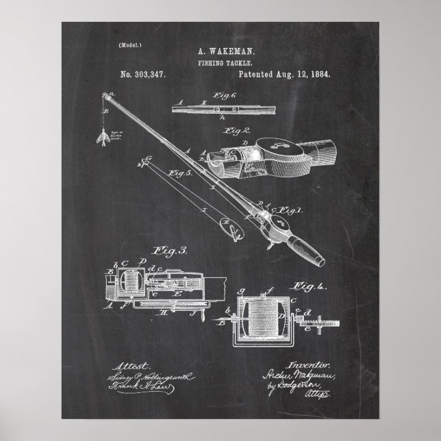 Fishing Patent Poster (Front)