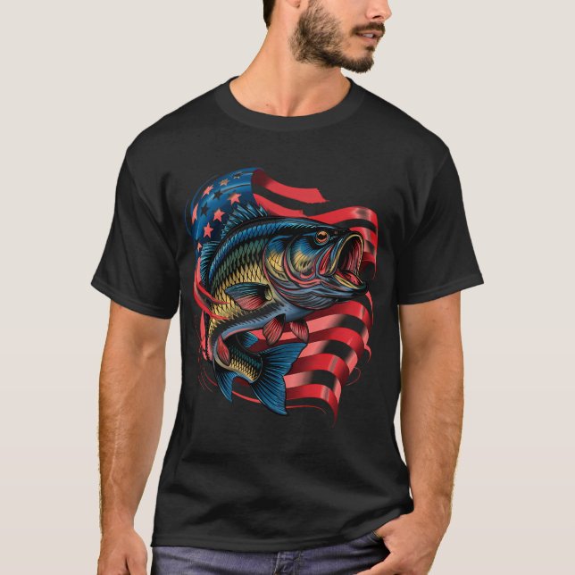 Fishing patriot T-Shirt (Front)