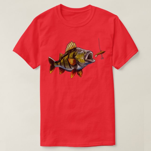 Fishing Perch T-Shirt (Design Front)