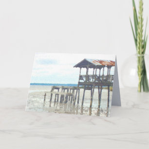 "fishing pier" blank inside greeting card