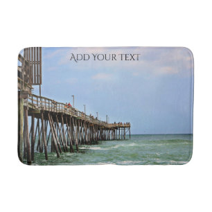 Fishing Pier by Shirley Taylor Bath Mat