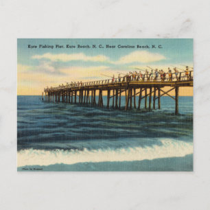 Fishing Pier, Kure beach, North Carolina Postcard