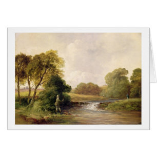 Fishing: Playing a Fish (oil on canvas)