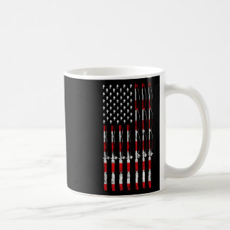 Fishing Pole American Usa Flag Patriotic Fishing G Coffee Mug