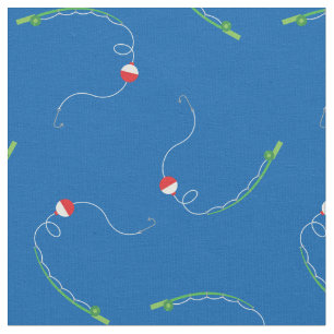 Fishing Poles Fish Rod Sports Boys Decor Fabric