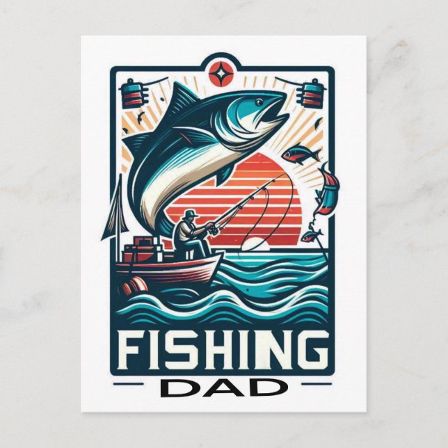 Fishing poster, card (Front)