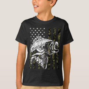 Fishing Pullover Camouflage American flag Fisherma